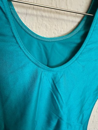 Malla maillot manga corta color turquesa