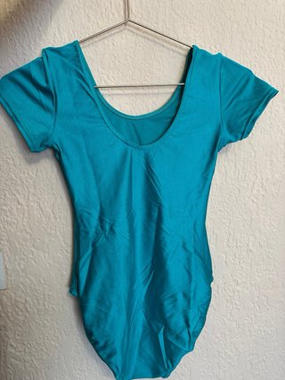 Malla maillot manga corta color turquesa