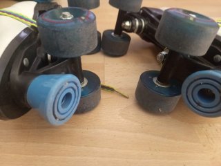 Patines blancos 4 ruedas paralelo Talla 37