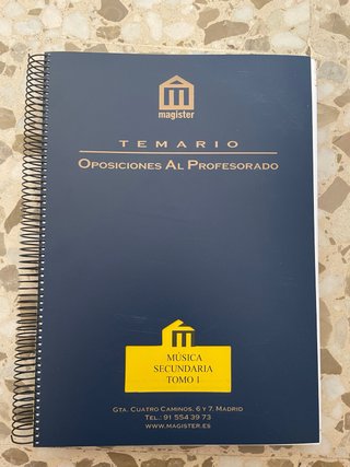 temario oposiciones profesor de música secundaria