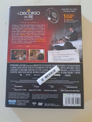 Il Discorso del Re DVD - Vincitore Oscar