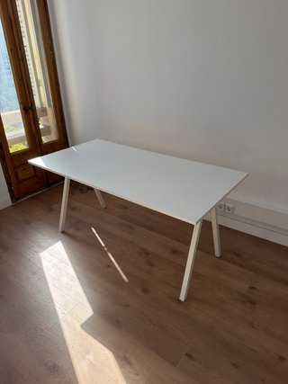 Mesa Escritorio IKEA Blanca Patas Caballete
