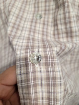 Camisa Columbia Cuadros Manga Corta Talla XL