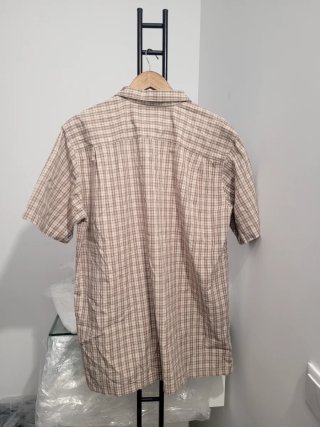 Camisa Columbia Cuadros Manga Corta Talla XL