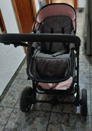 Carro de bebé niña rosa