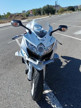 Suzuki GSX-R 750 Sportbike Plata/Azul