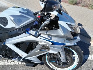 Suzuki GSX-R 750 Sportbike Plata/Azul