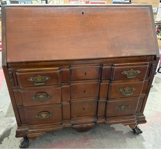 Escritorio Bureau Madera de Nogal Maciza