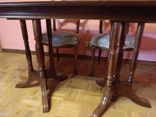 Conjunto Mesa y Sillas Comedor Vintage