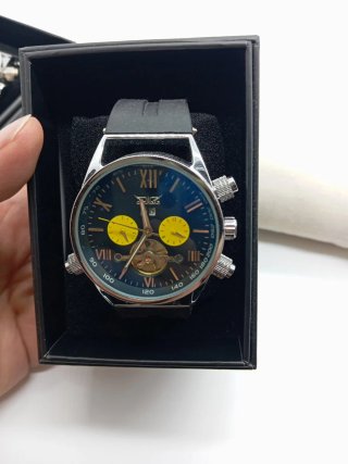 Orologio Automatico Uomo Nero e Oro