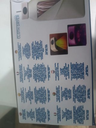 Secadora de Ropa Portátil Eléctrica