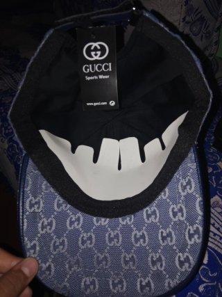 Gorra Gucci Azul y Gris