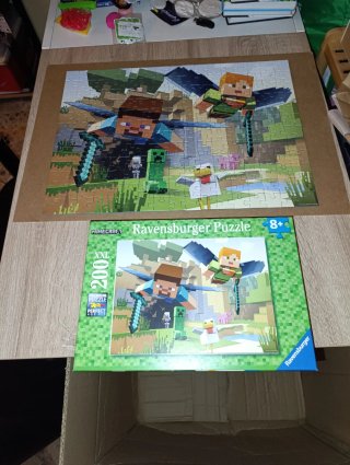 2 Puzzles Ravensburger Minecraft XXL