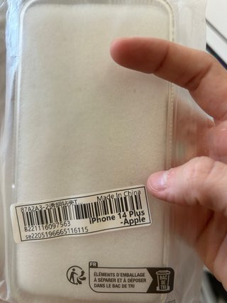 Custodia iPhone 14 Plus trasparente con brillantini