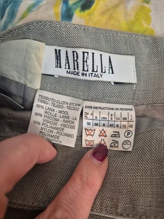 Gonna in misto lana Marella IT42 EU38 Made in Italy