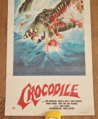 Locandina originale film horror Crocodile 1982