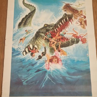 Locandina originale film horror Crocodile 1982