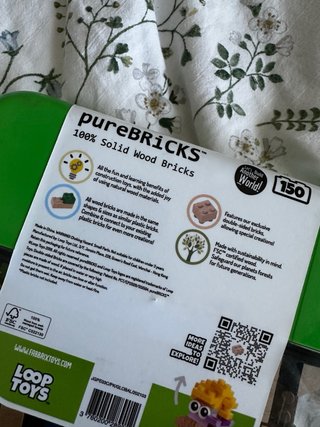 pureBRiCKS 150 Ladrillos Madera Sólida