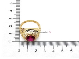 sello oro 18k con piedra con circonita