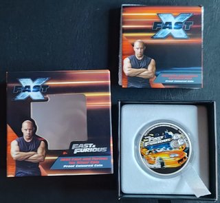 NIUE 2$ 2023 Plata 1 oz Fast & Furious Color