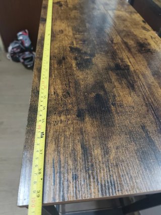 Mesa auxiliar madera y metal