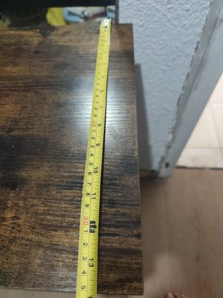 Mesa auxiliar madera y metal