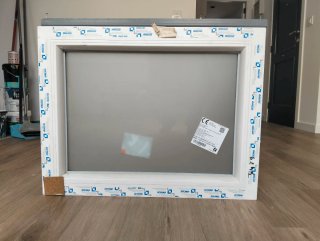 Ventana fija de aluminio 74x57 cm