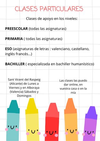 CLASES PARTICULARES O DE APOYO
