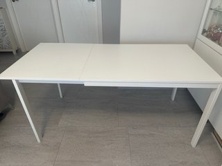 Mesa Comedor Extensible Blanca 1m a 1.60m