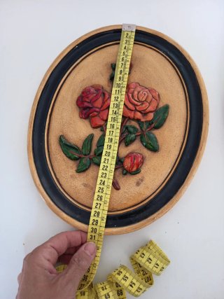 2 Piatti Decorativi Rosa