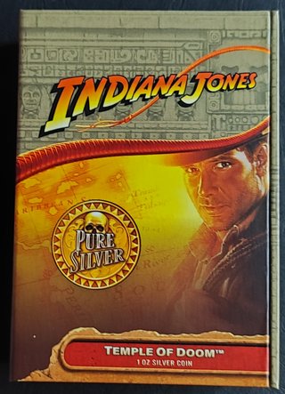 NIUE 2$ 2023 Indiana Jones TemploMaldito 1oz Plata