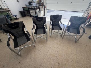 Conjunto Mesa y 4 Sillas Midland Aluminio