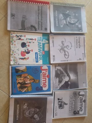 Lote de 8 libros de texto