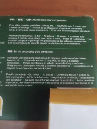 PISTOLA Y ACCESORIOS AIRE COMPRIMIDO