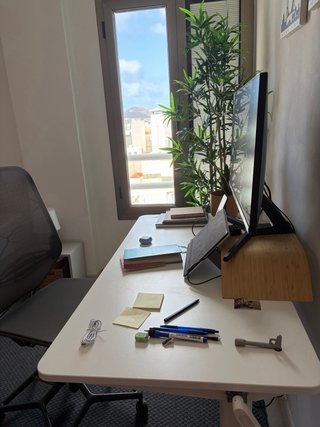 Escritorio Elevable Manual Ikea Blanco