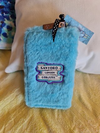 Billetera Gorjuss Peluche Azul. Sólo envíos
