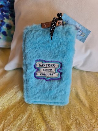 Billetera Gorjuss Peluche Azul. Sólo envíos