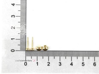 pendientes oro 18k con piedra con circonita