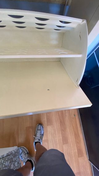 Mueble zapatero blanco de madera