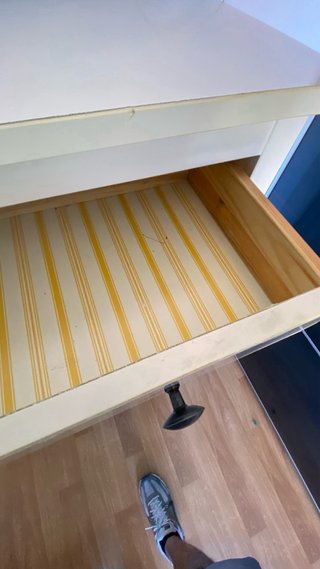 Mueble zapatero blanco de madera