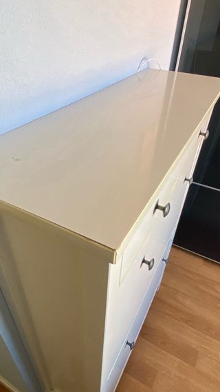 Mueble zapatero blanco de madera