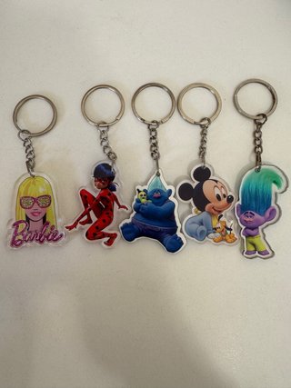 Pack de 5 llaveros personajes populares