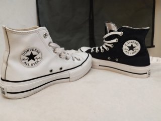 Converse Mujer Tenis Blanco y Negro