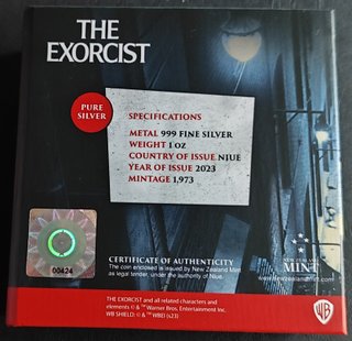 NIUE 2$ 2023 Plata 1 oz El Exorcista