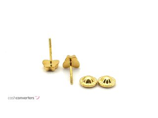 pendientes oro 18k con piedra con nacar