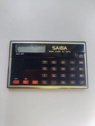 Calculadora Saiba Mini Card EC-821A Vintage