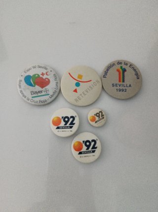 Atención COLECCIONISTAS!! Lote Chapas Expo '92 Se