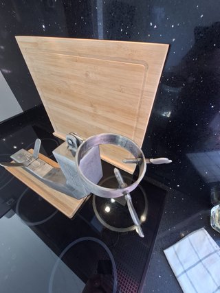Soporte Jamonero Metal y Madera