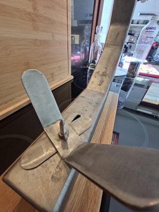 Soporte Jamonero Metal y Madera