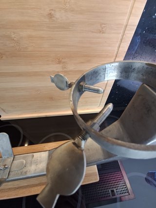 Soporte Jamonero Metal y Madera